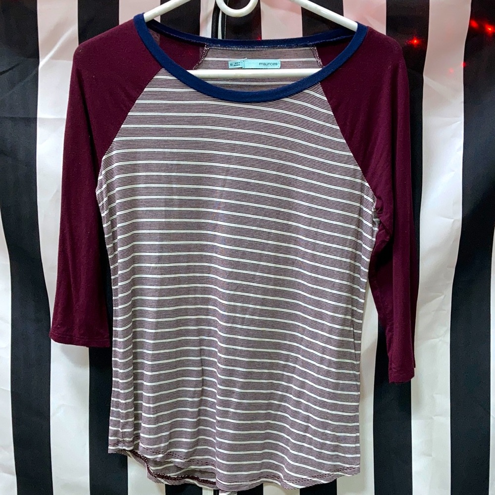 Long sleeve maroon shirt